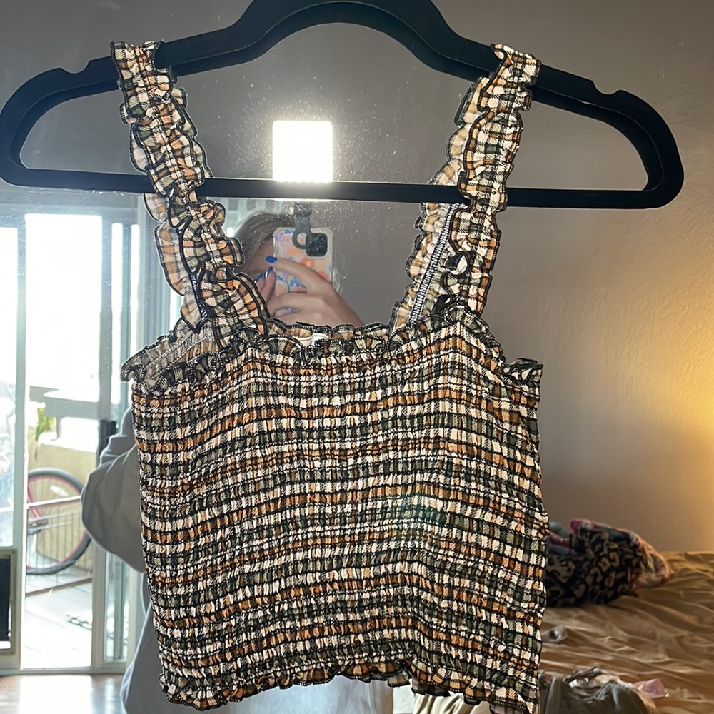 Medium Womens Crop Tankmulticolored